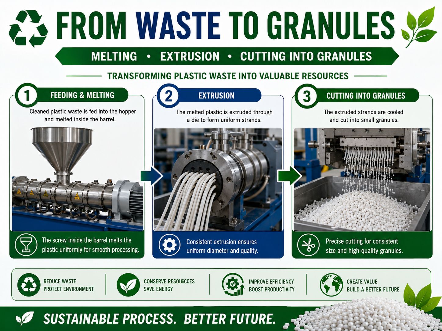 Melting, Extrusion & Granules
